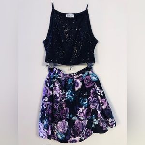 Cute two piece homecoming dress!